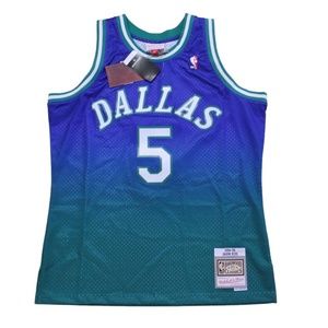 Jason Kidd #5 Dallas Mavericks 1994/95 Hardwood Classics Fadeaway NBA Jersey
